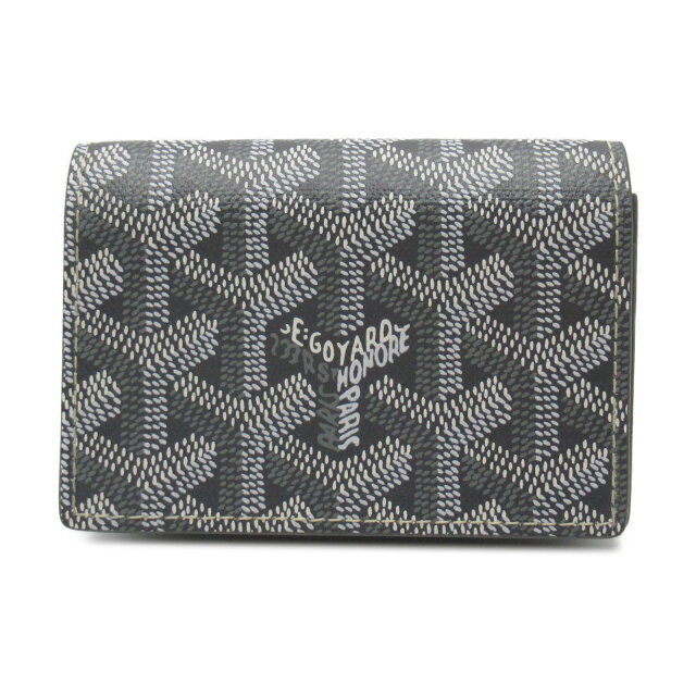 Goyard Leather Business Wallet Gray Accessories Cases